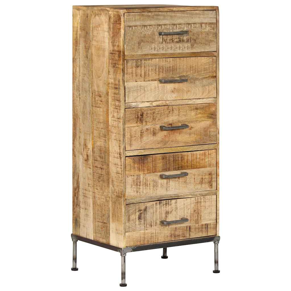 Vidaxl ladekast 45x35x106 cm massief mangohout