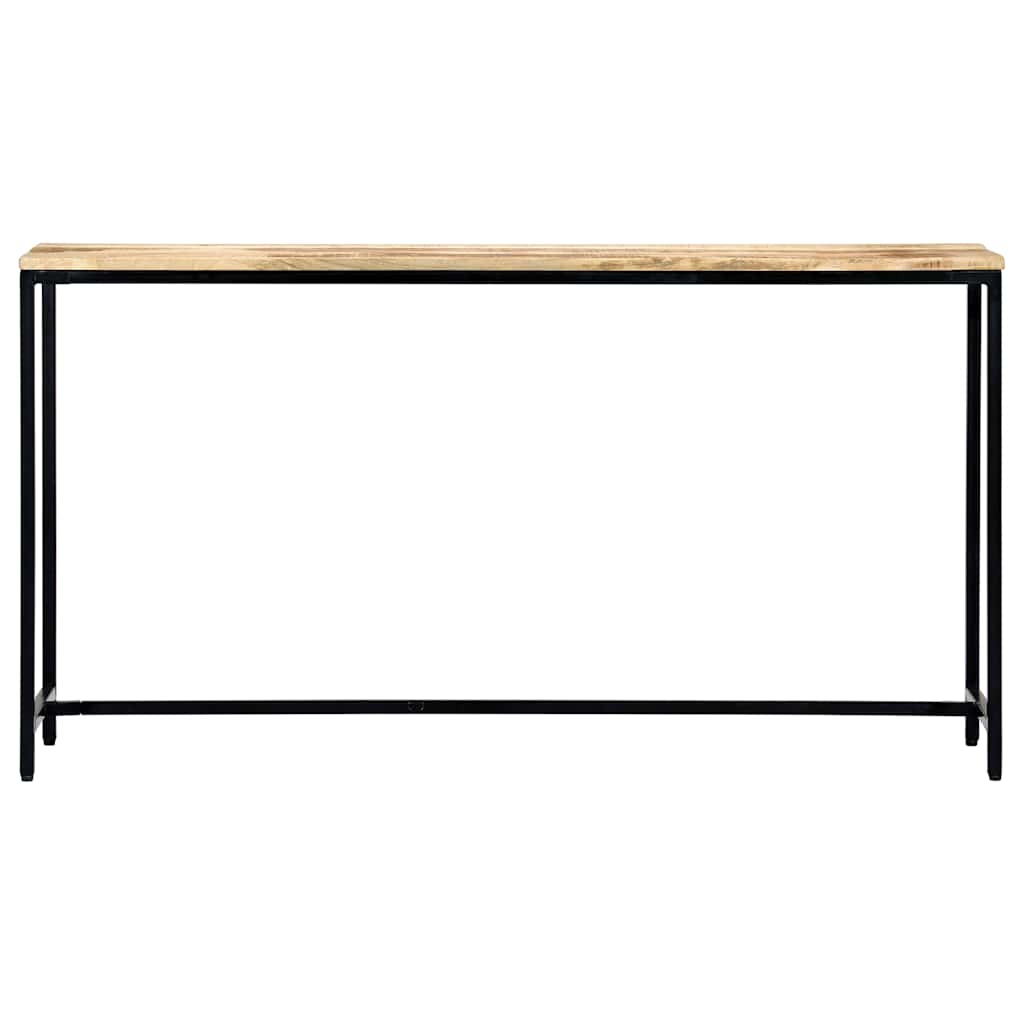 Vidaxl wandtafel 140x35x76 cm massief ruw mangohout