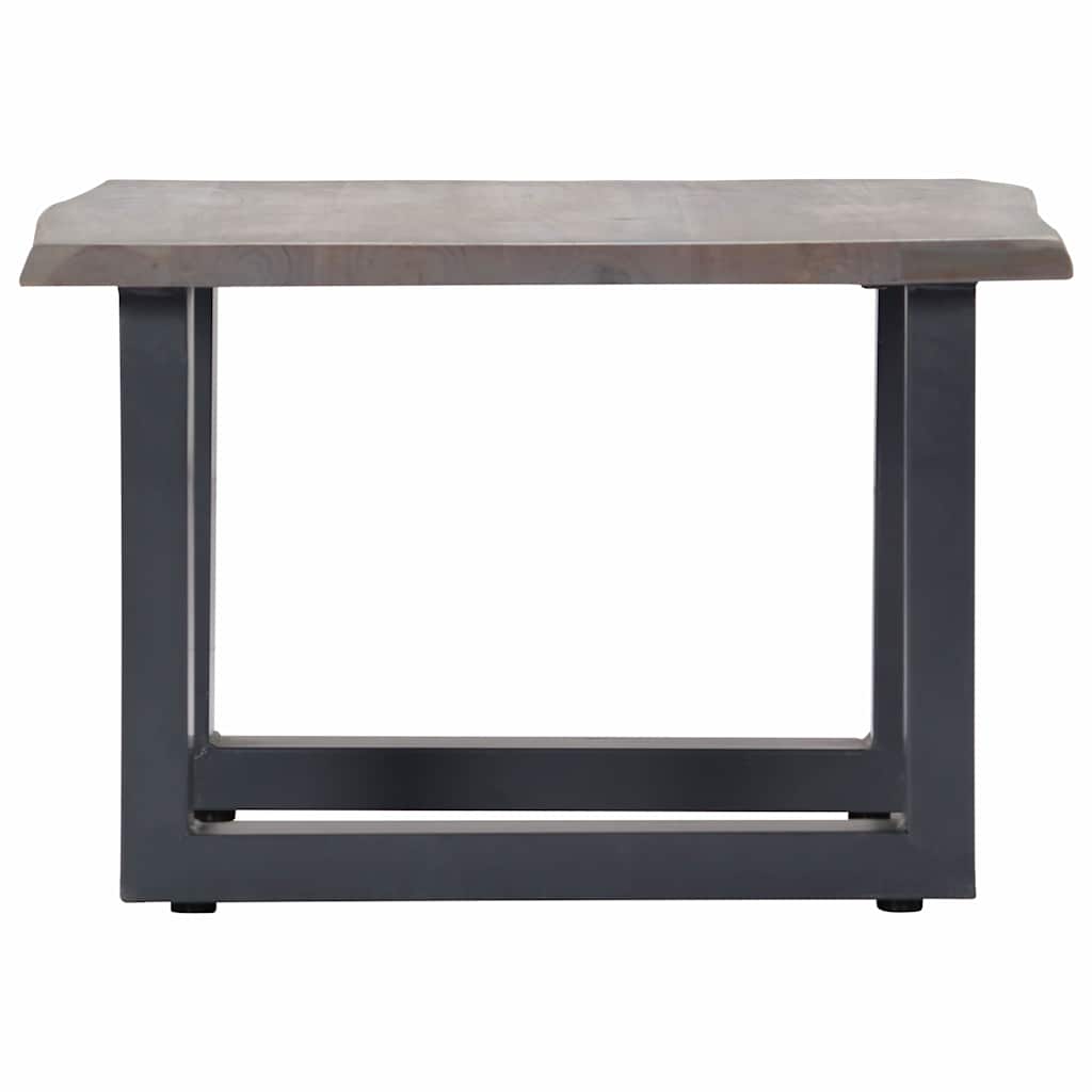 Vidaxl salontafel met natuurlijke randen 60x60x40 cm acaciahout grijs