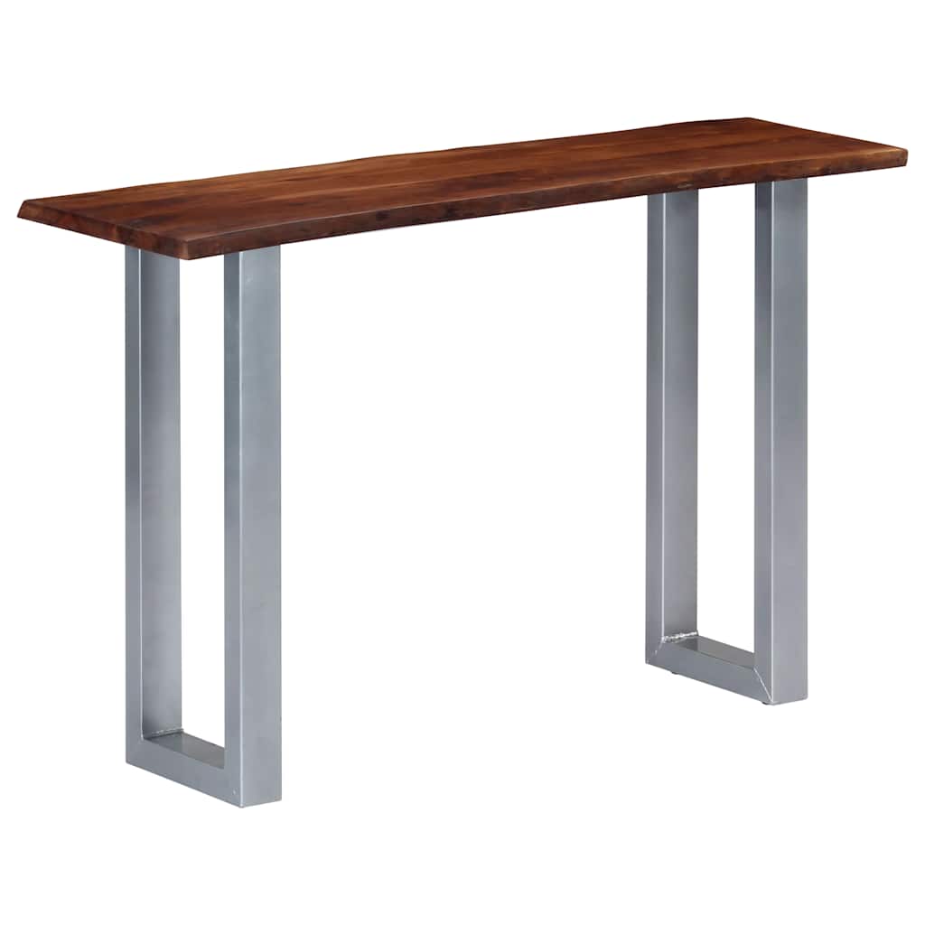 Vidaxl wandtafel 115x35x76 cm massief acaciahout en ijzer