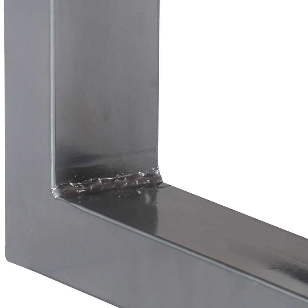 Vidaxl wandtafel 115x35x76 cm massief acaciahout en ijzer