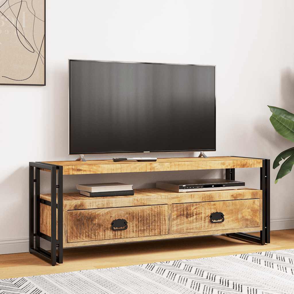 Vidaxl tv-meubel 120x35x45 cm massief mangohout
