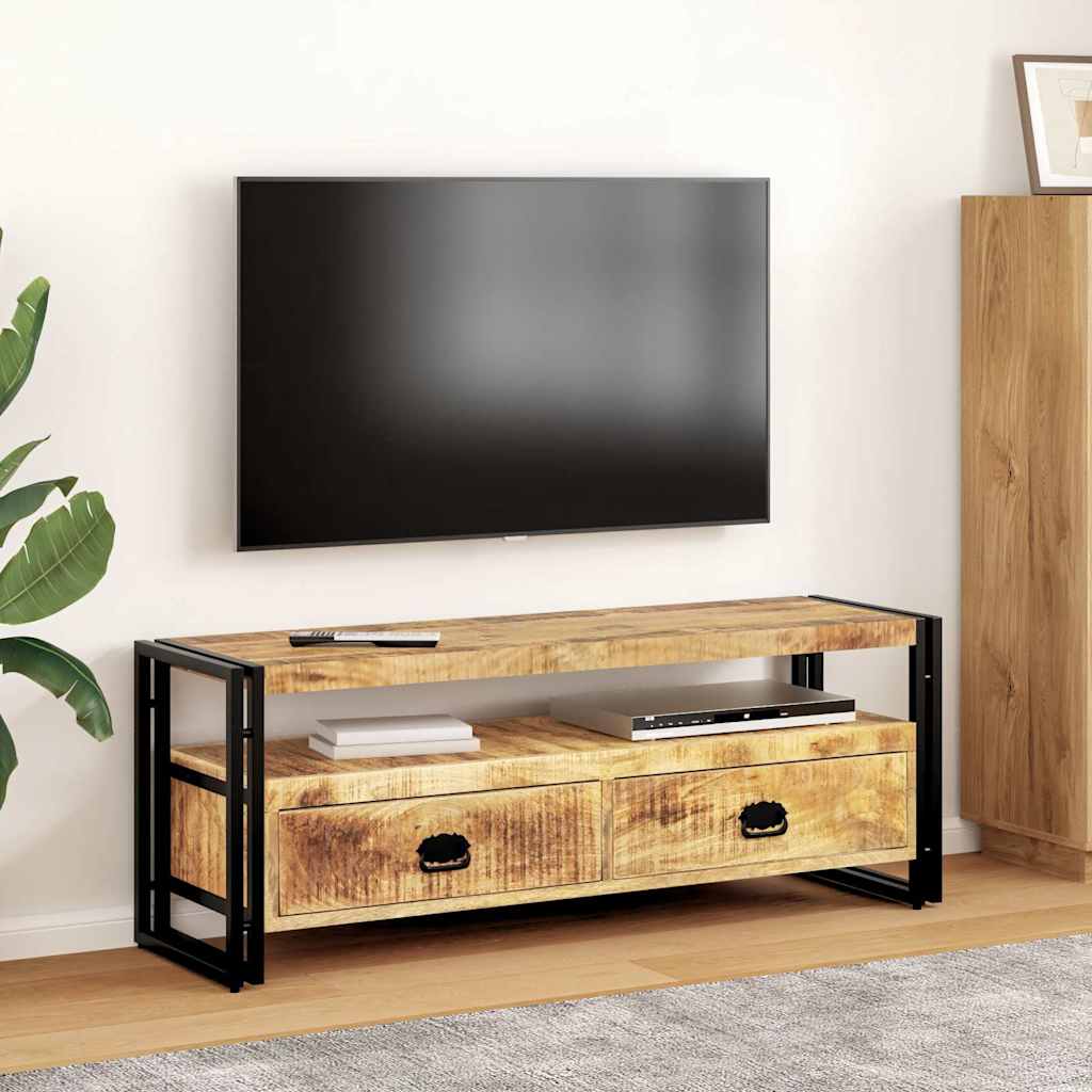 Vidaxl tv-meubel 120x35x45 cm massief mangohout