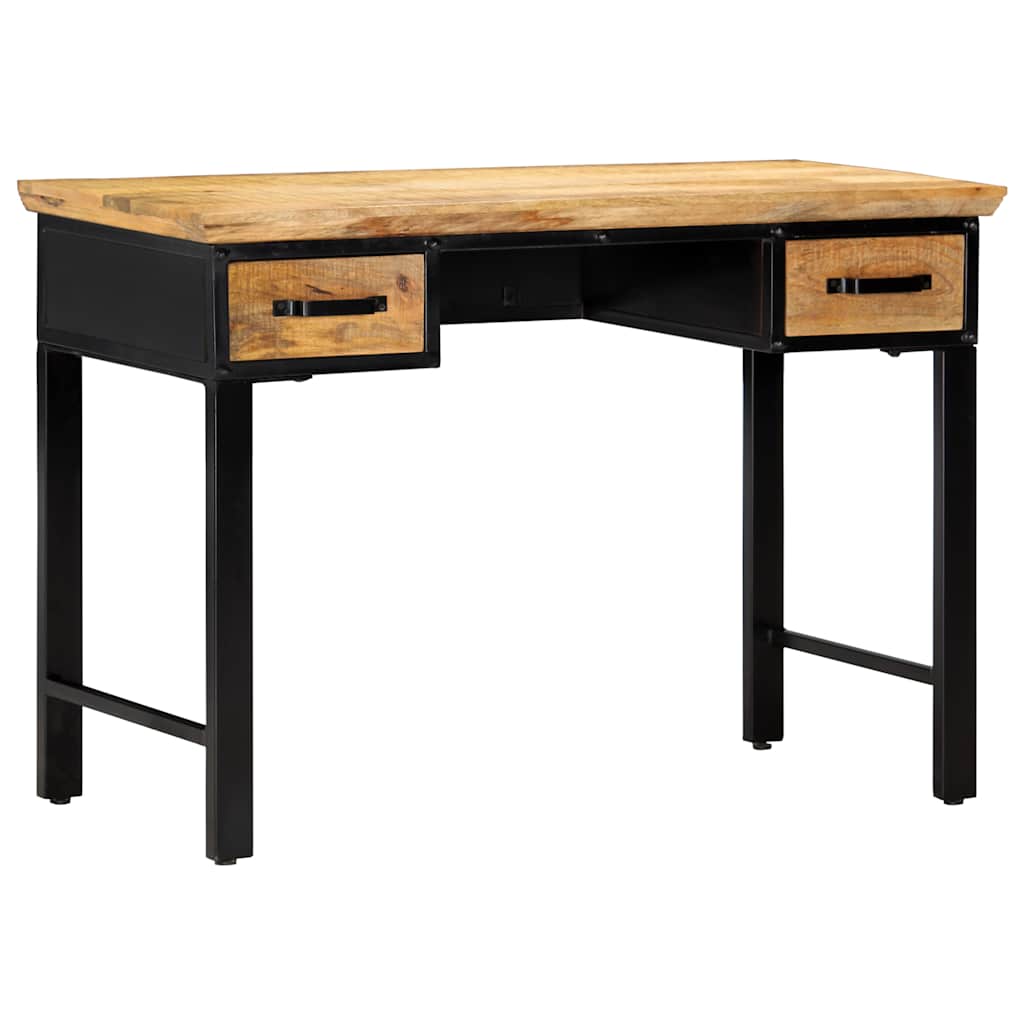 Vidaxl schrijftafel 110x50x76 cm massief mangohout