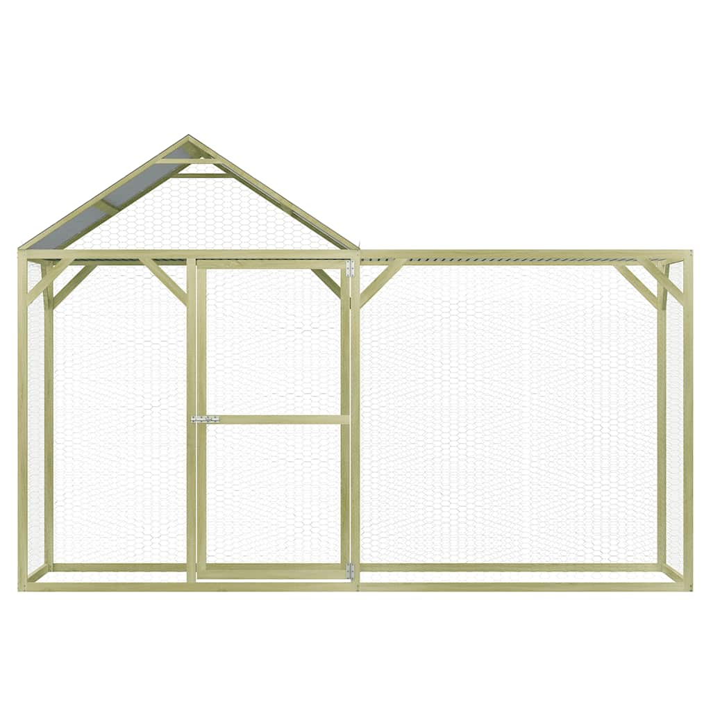 Vidaxx Hühnerstall 3x1,5x2 m Stahl