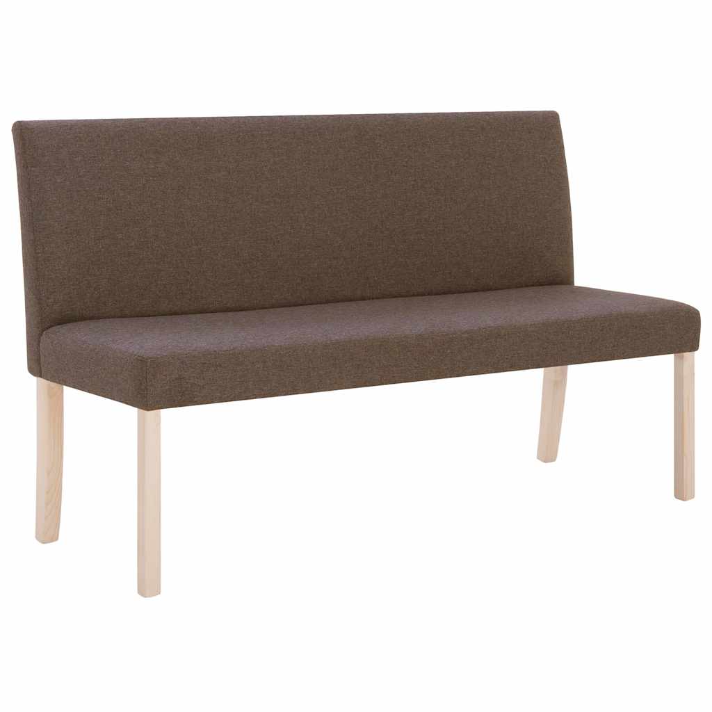 Vidaxl bankje 139,5 cm polyester bruin