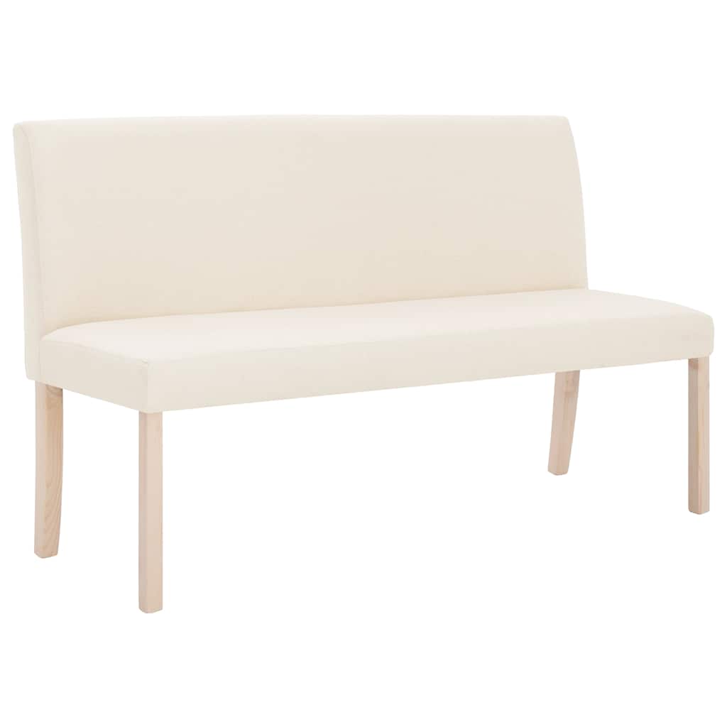 Vidaxl bankje 139,5 cm polyester crème