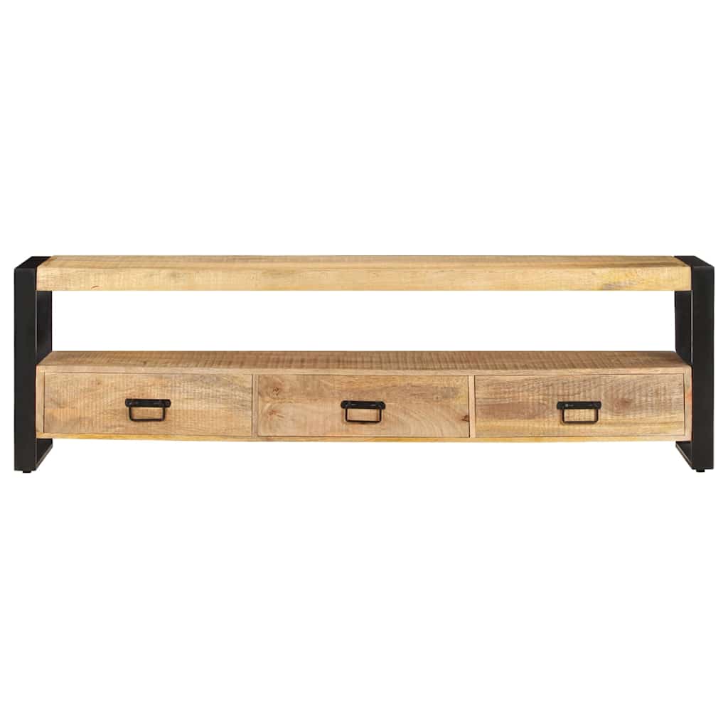 Vidaxl tv-meubel 150x30x45 cm massief mangohout