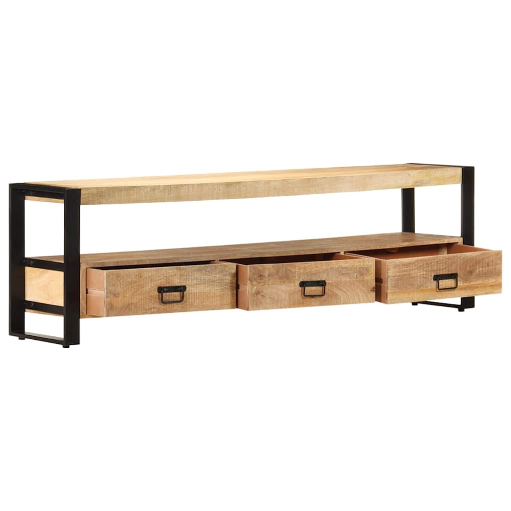 Vidaxl tv-meubel 150x30x45 cm massief mangohout
