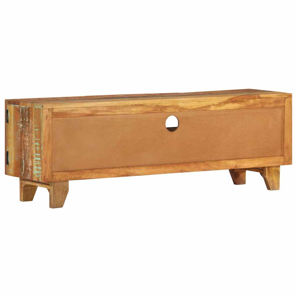 Vidaxl tv-meubel handgesneden 120x30x40 cm massief gerecycled hout