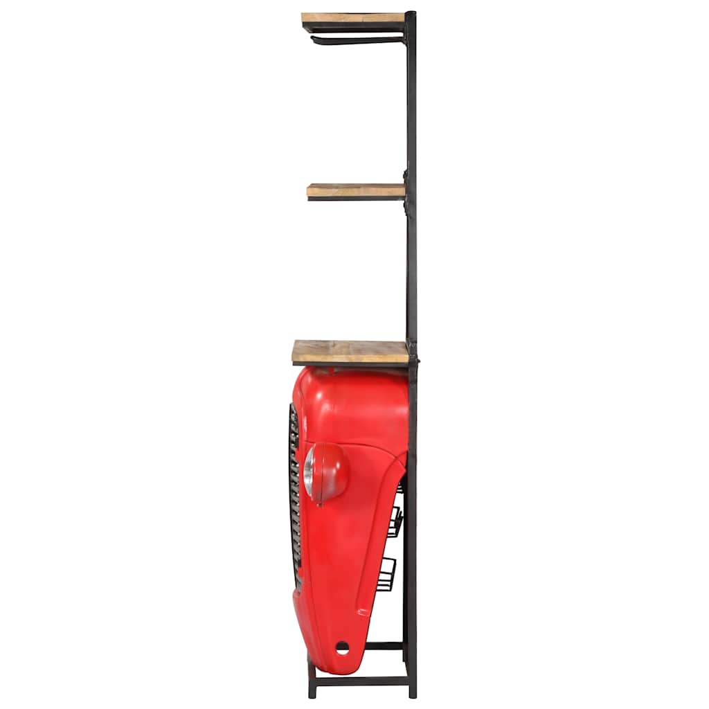 Vidaxl wijnkast tractor 49x31x172 cm massief mangohout