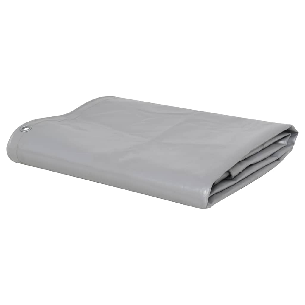 Vidaxl -Gerät Segel 650 g m² 1,5 x 20 m Grau