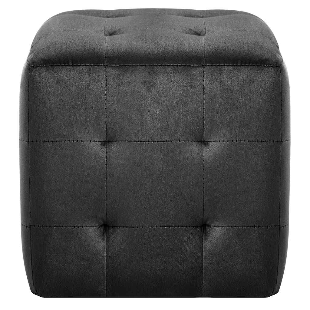 Vidaxl nachtkastjes 2 st 30x30x30 cm fluweel zwart