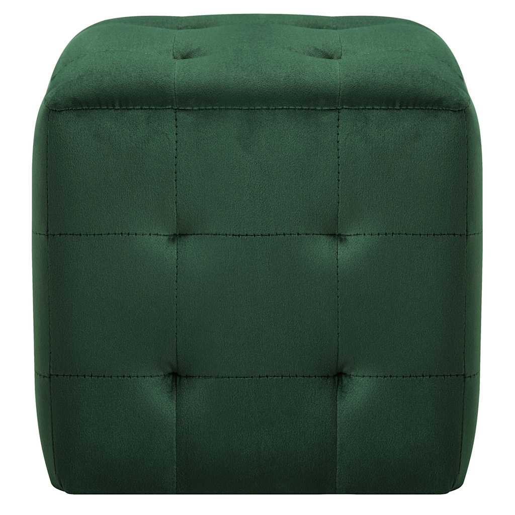 Vidaxl nachtkastjes 2 st 30x30x30 cm fluweel groen