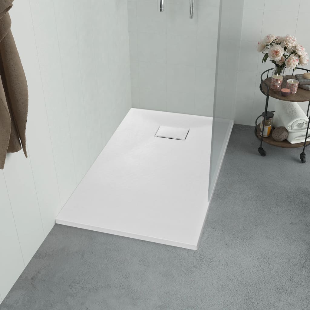 Vidaxl Duschschale 120x70 cm SMC Weiß