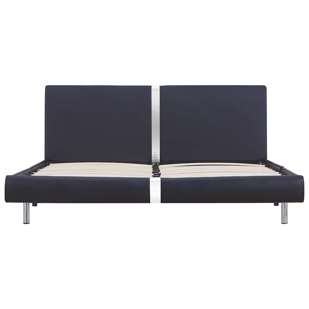 Vidaxl bedframe kunstleer zwart 120x200 cm