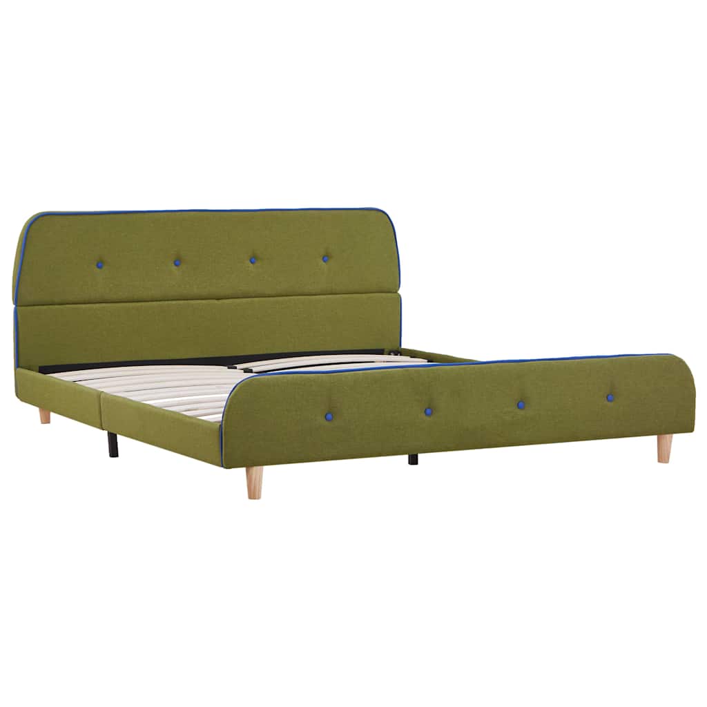 Vidaxl bedframe stof groen 140x200 cm