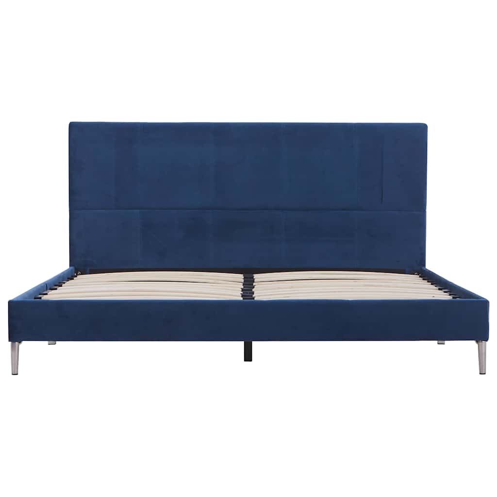 Vidaxl bedframe stof blauw 160x200 cm