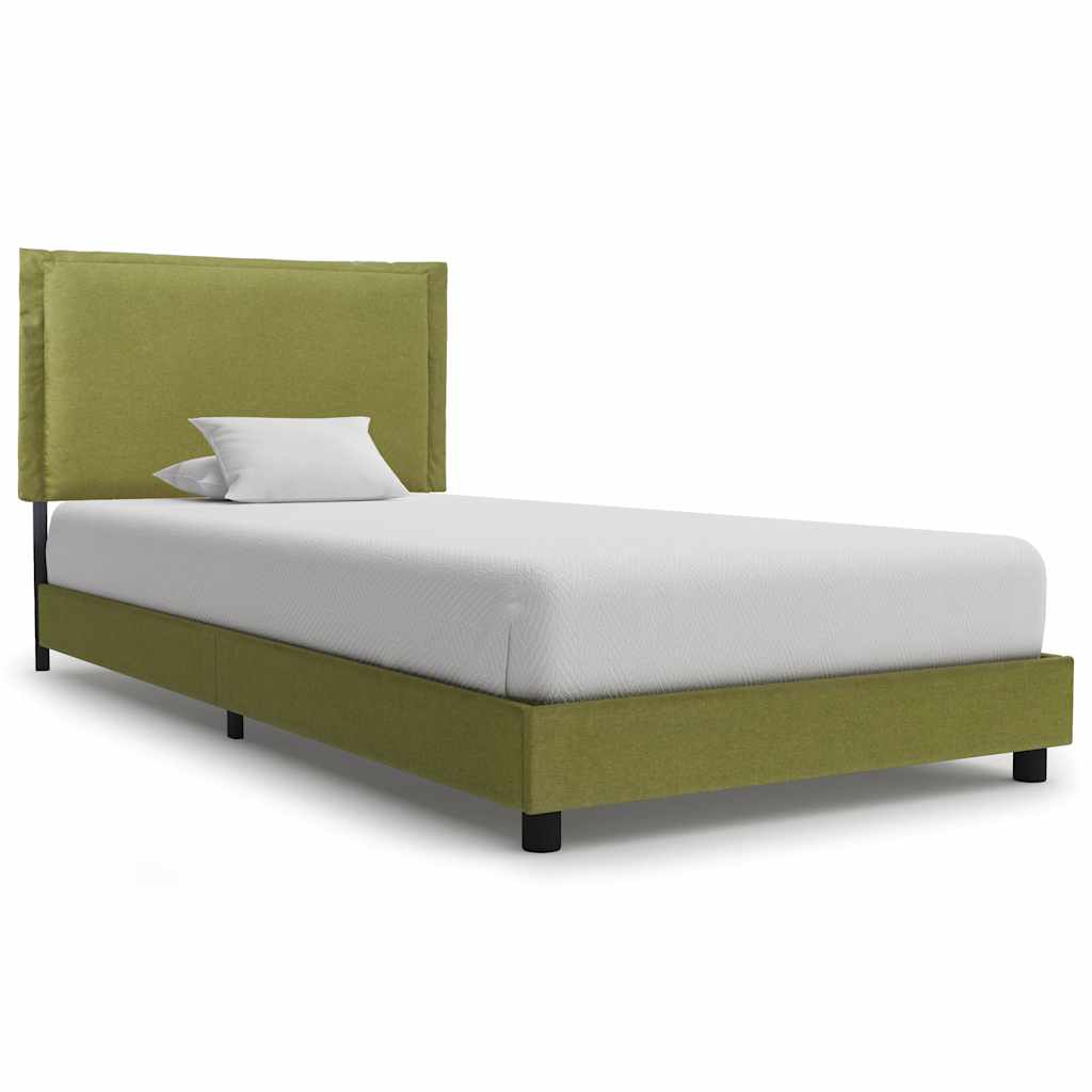 Vidaxl bedframe stof groen 90x200 cm