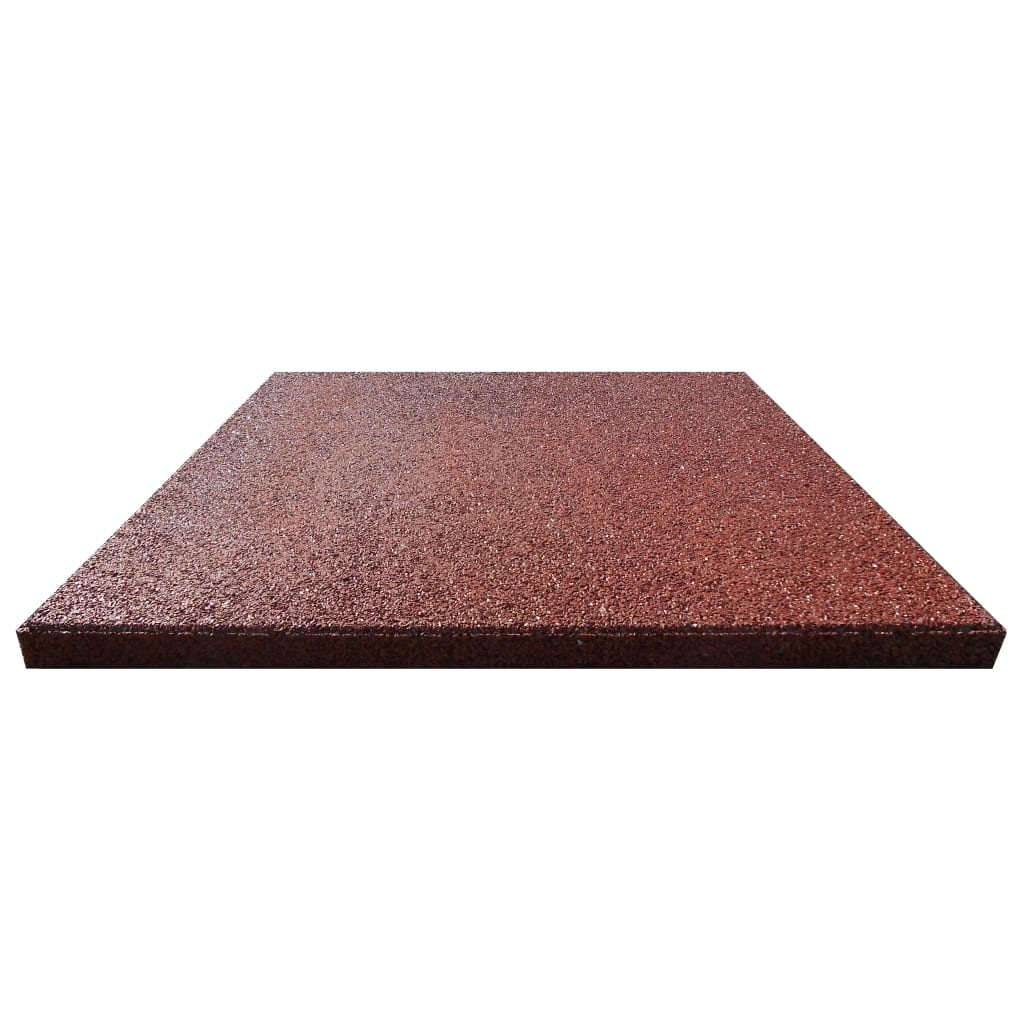 VIDAXL VACT TILES 18 ST 50 x 50 x 3 cm Gummirot