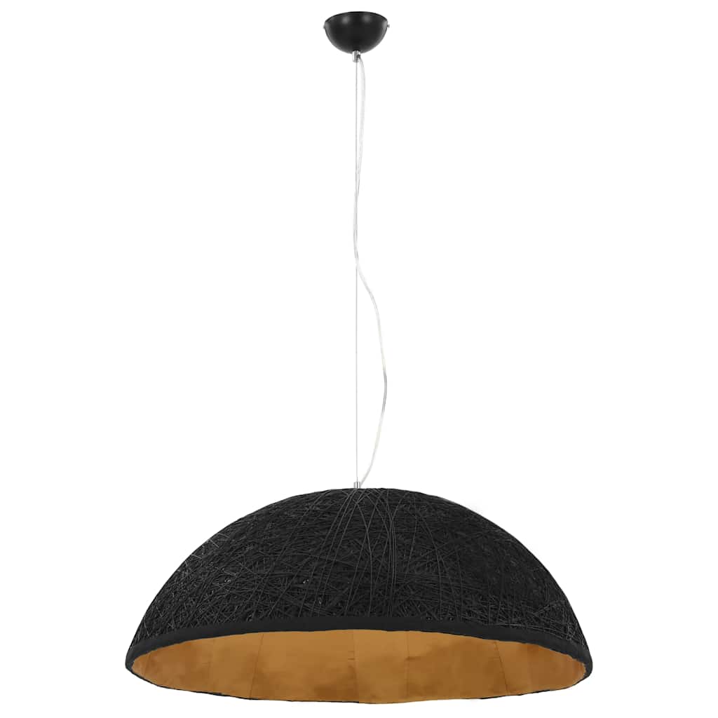 Vidaxl Hanging Lampe E27 Ø70 cm Schwarz und Gold