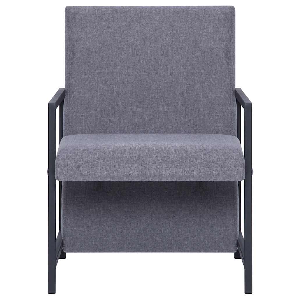 Vidaxl fauteuil stof lichtgrijs
