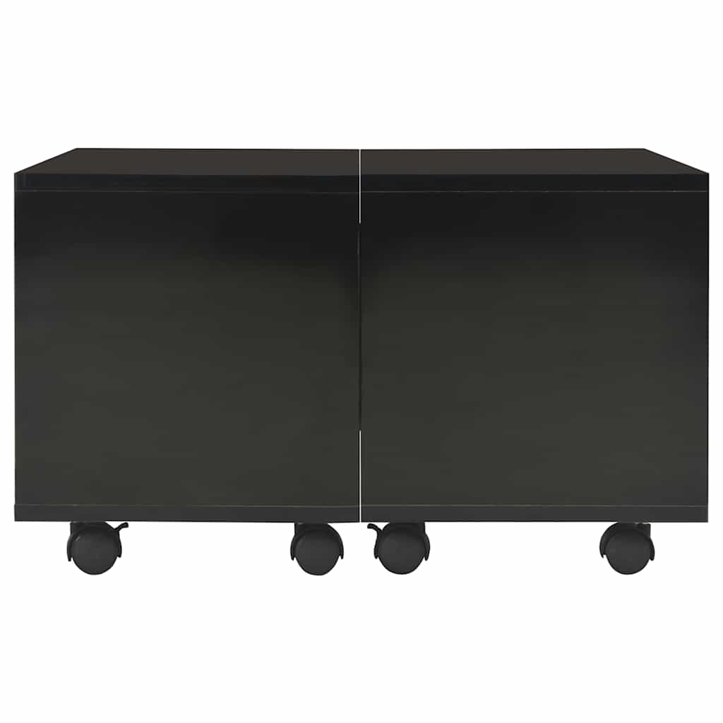 Vidaxl salontafel 60x60x35 cm bewerkt hout hoogglans zwart