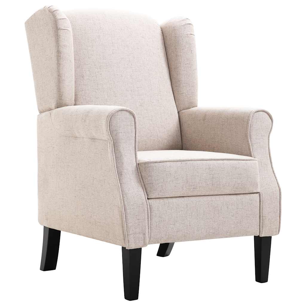 Vidaxl fauteuil stof beige