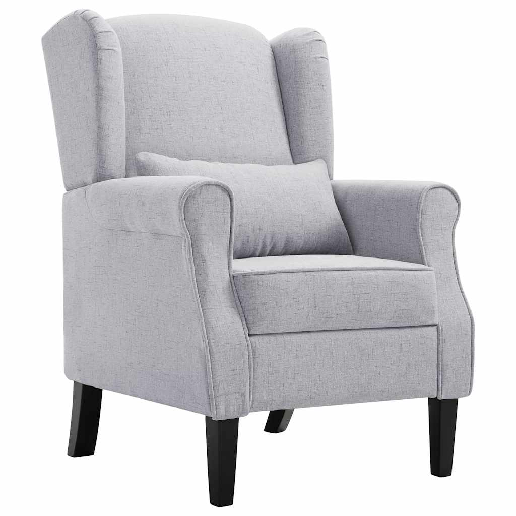 Vidaxl fauteuil stof lichtgrijs
