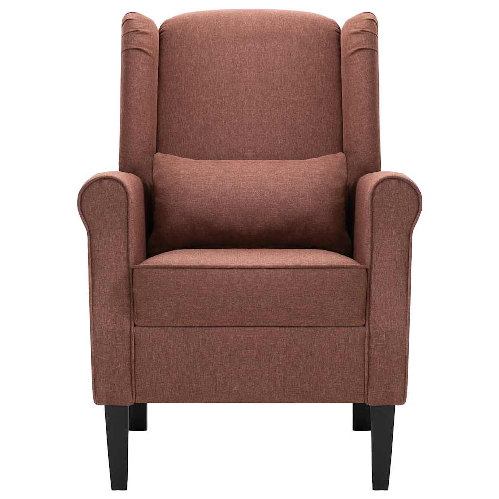 Vidaxl fauteuil stof bruin