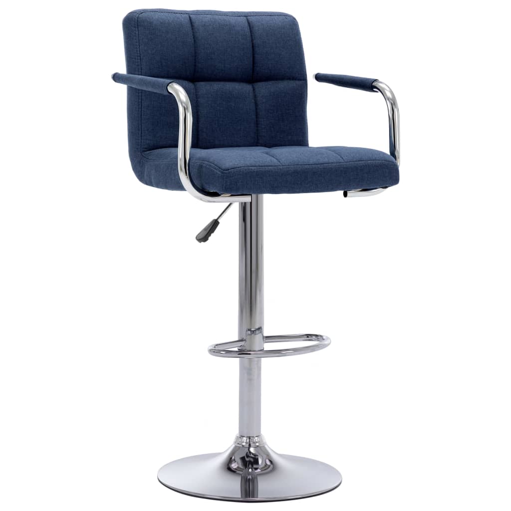 Vidaxl barstoel stof blauw