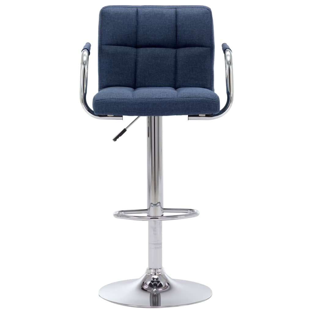 Vidaxl barstoel stof blauw