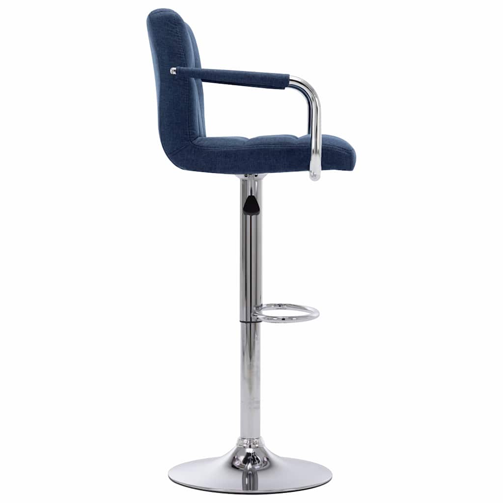 Vidaxl barstoel stof blauw