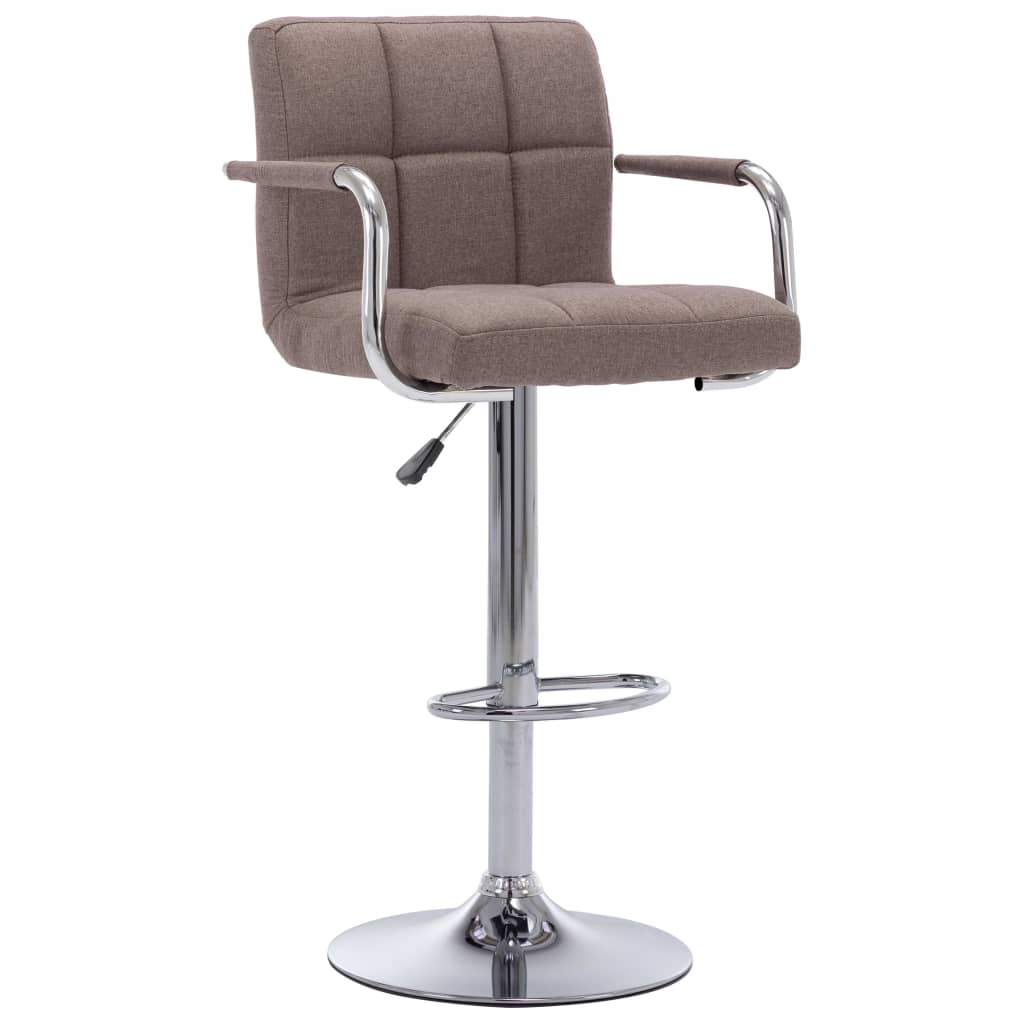 Vidaxl barstoel stof taupe