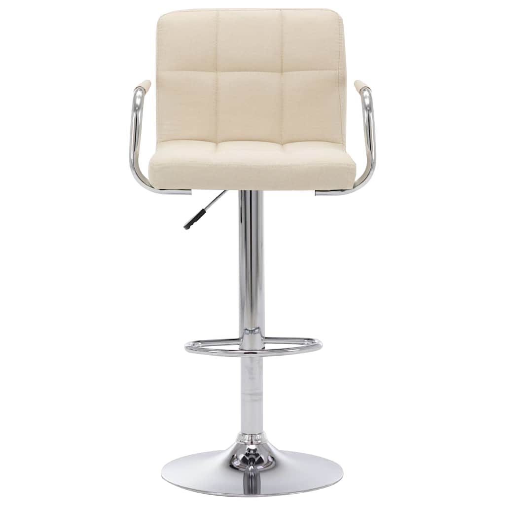 Vidaxl barstoelen 2 st stof crème