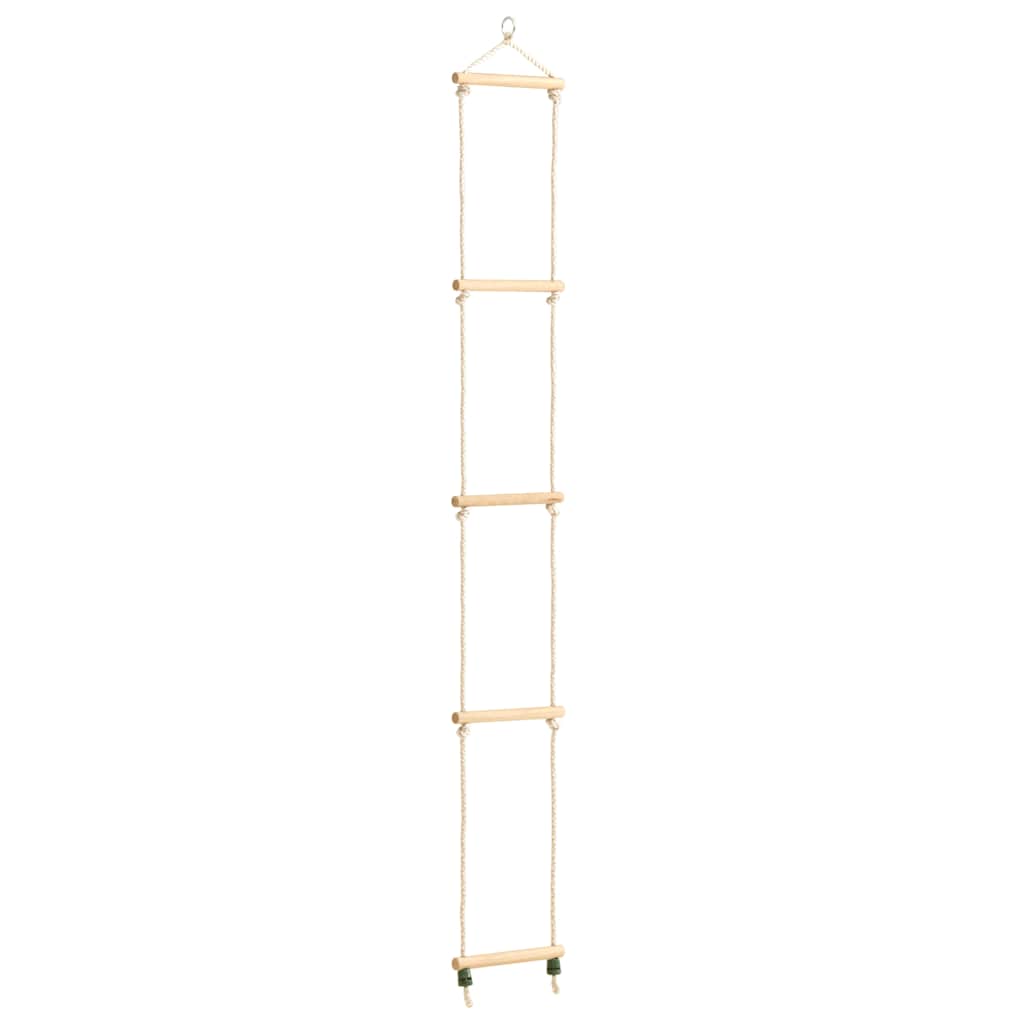 Vidaxl -Seilleiter 30x168 cm Festholz und PE