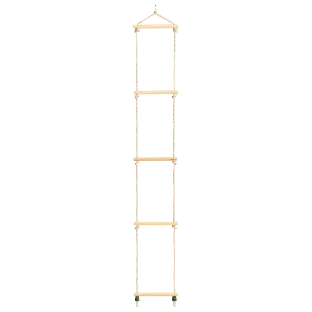 Vidaxl -Seilleiter 30x168 cm Festholz und PE