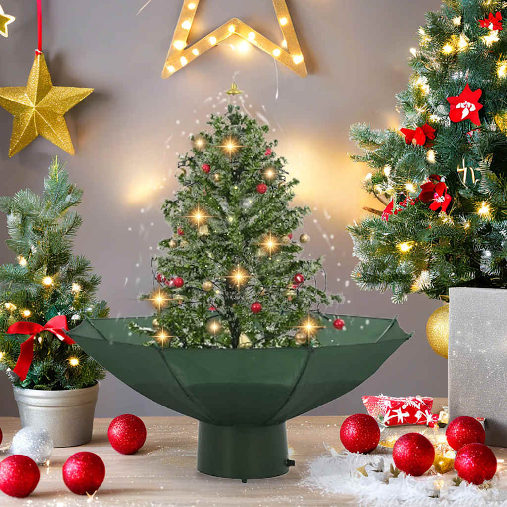 Vidaxx Weihnachtsbaum schneit mit Schirmständer 75 cm grün