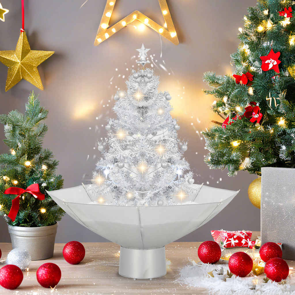 Vidaxx Weihnachtsbaum schneit mit Schirmfuß 75 cm weiß