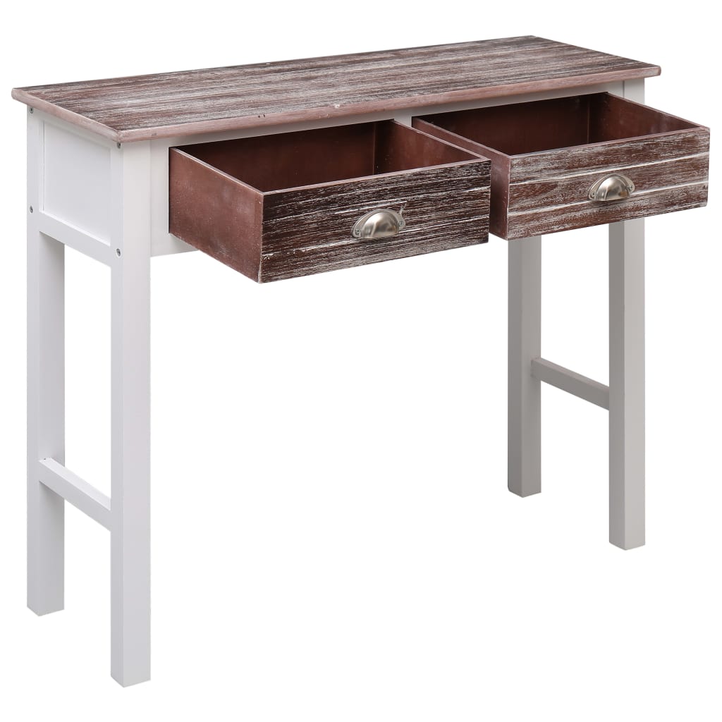 Vidaxl wandtafel 90x30x77 cm hout bruin