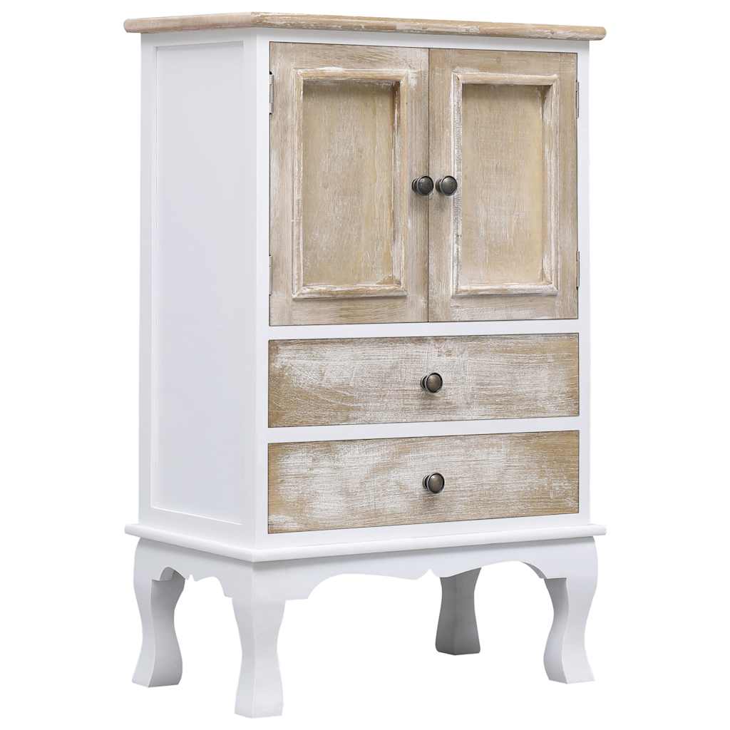 Vidaxl ladekast 50x30x80 cm hout wit
