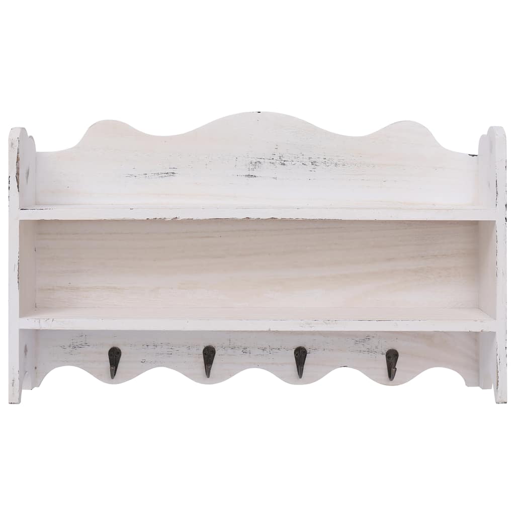 Vidaxx Wandgarderobe 50x10x30 cm Holz weiß