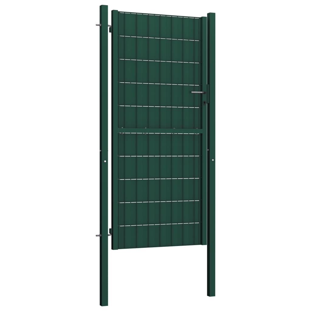 VidaXL Tor 100x204 cm PVC und Stahl grün