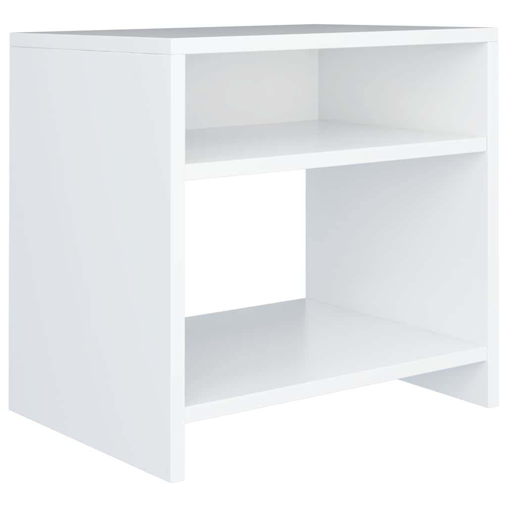 Vidaxl nachtkastje 40x30x40 cm bewerkt hout wit