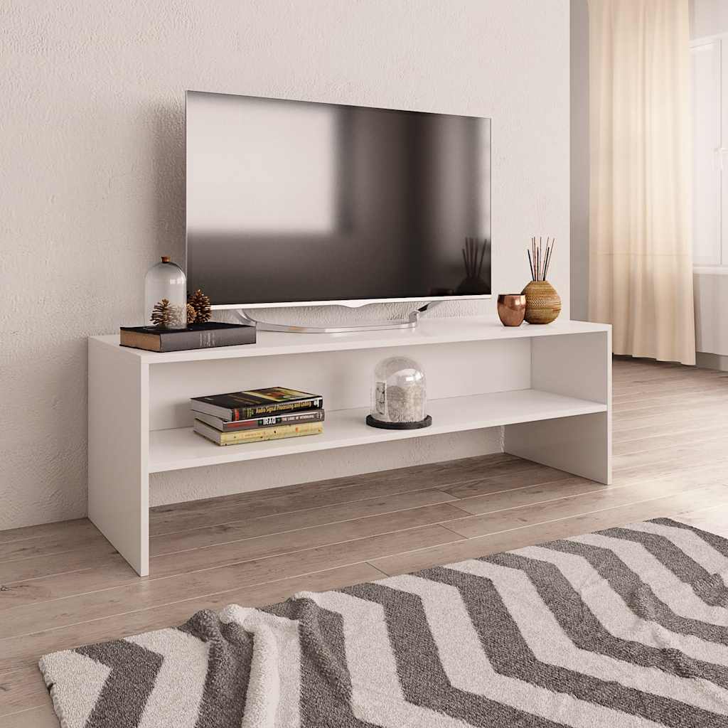 Vidaxl tv-meubel 120x40x40 cm bewerkt hout wit