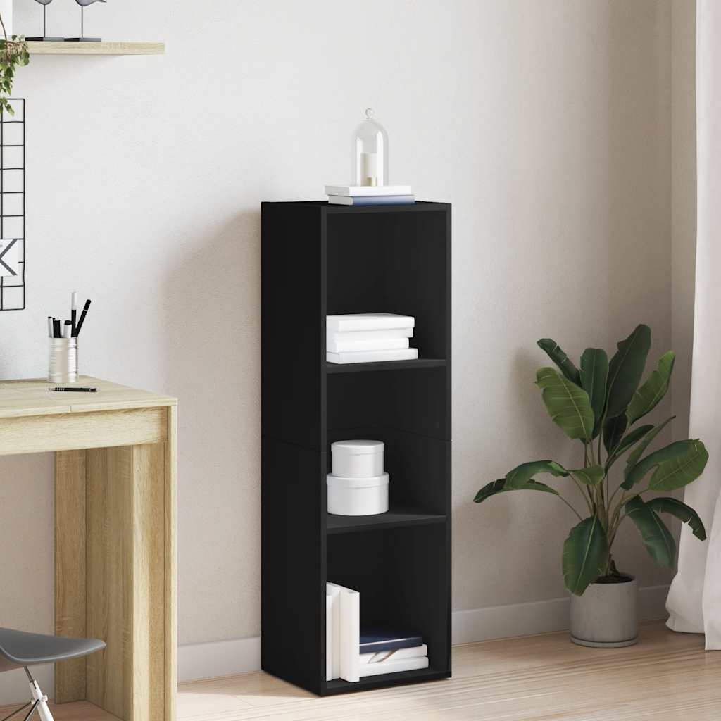 Vidaxl boekenkast tv-meubel 36x30x114 cm bewerkt hout zwart