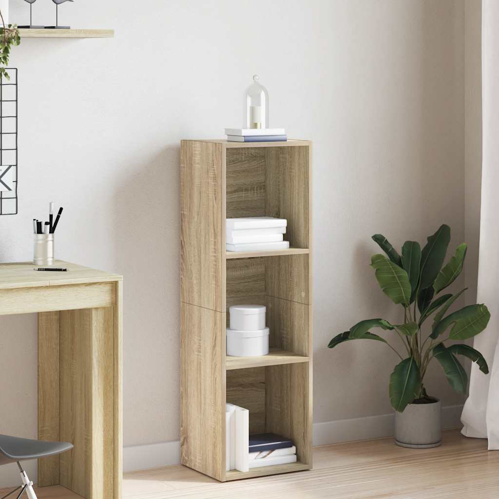 Vidaxl boekenkast tv-meubel 36x30x114cm bewerkt hout sonoma eikenkleur