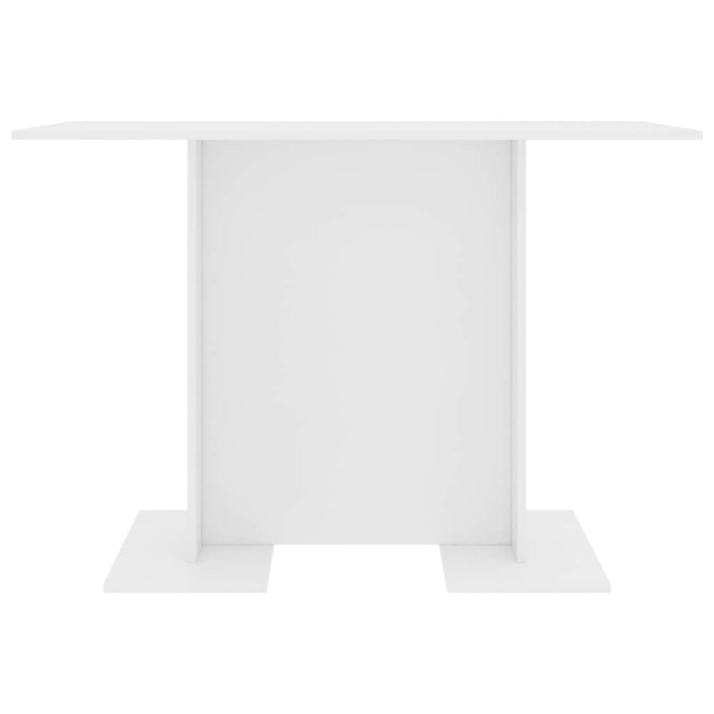 Vidaxl eettafel 110x60x75 cm bewerkt hout wit