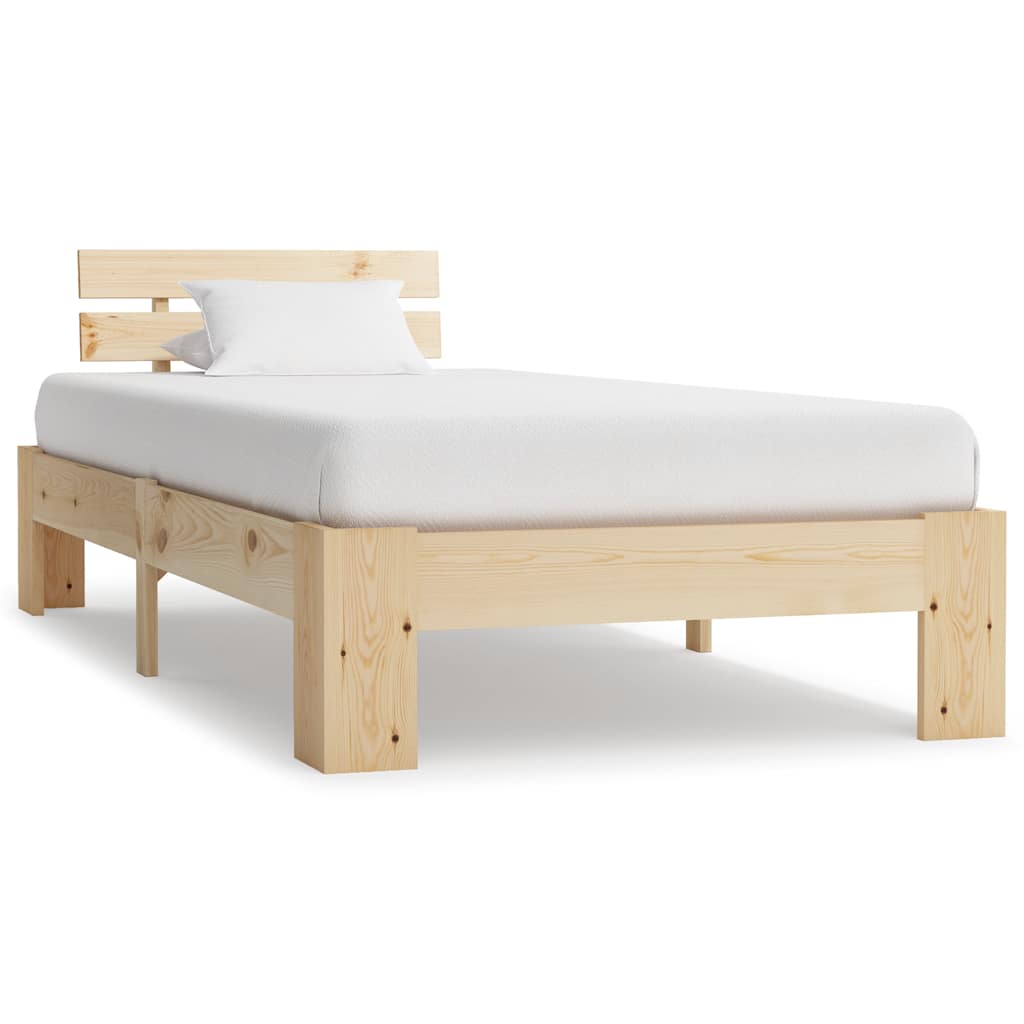 Vidaxl bedframe massief grenenhout 90x200 cm