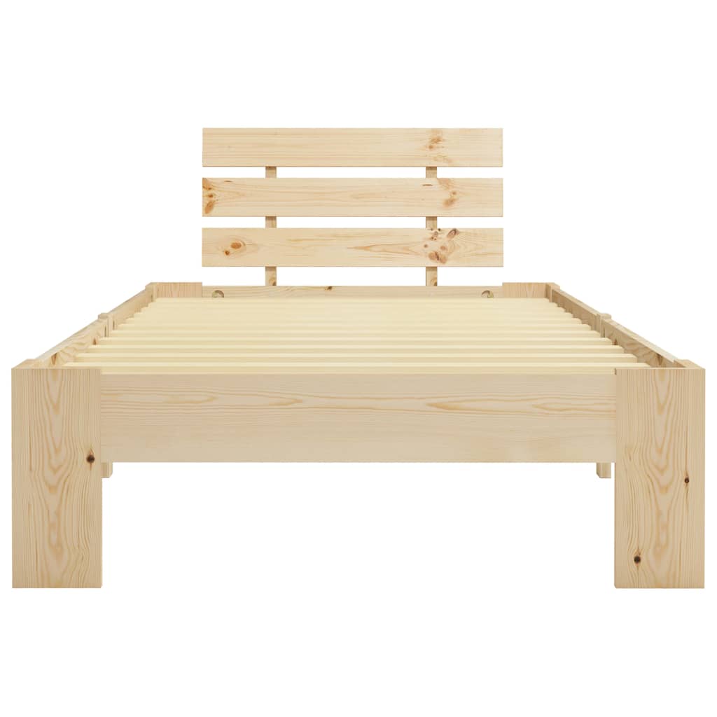 Vidaxl bedframe massief grenenhout 90x200 cm